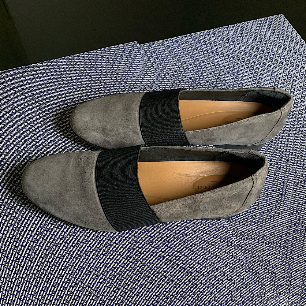 Clarks Gray Suede Loafer